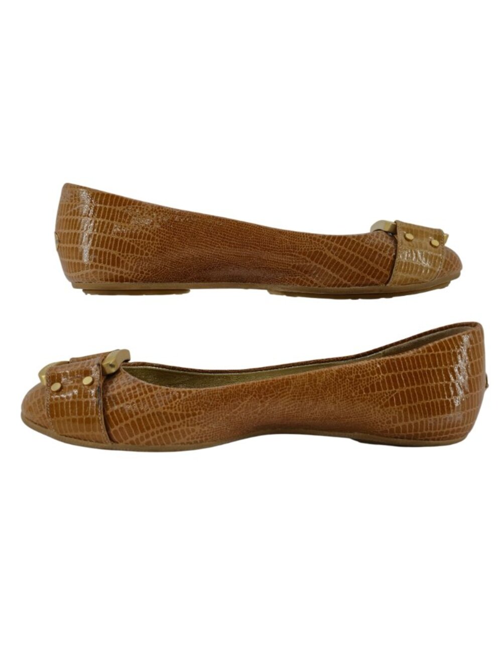 Jimmy Choo Womens US 9 / 39EU Lizard Print Leather Ballet Flats Loafers Shoes - Picture 5 of 12